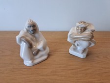 A.leroy , Paire De Salières , Orientaliste , Porcelaine , Art Déco , XX°.