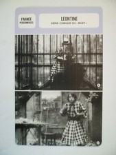 CARTE FICHE CINEMA  LEONTINE SERIE COMIQUE DU MUET