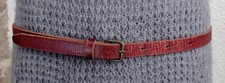 Ceinture vintage unisexe cuir marron Scotch and Soda Amsterdam Couture 107 cm