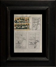 André DUFFOUR (1926-2016) BELLE SCENE ANIMEE AU BAR (549)