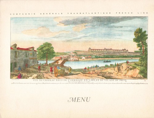 Vieux papier menu cie - vieux,