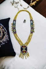COLLIER SAUTOIR AMERINDIEN