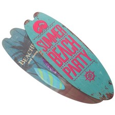  2 Pcs Bois Decoration Murale Décoration Planche Surf Thème Plage