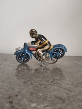 jouet ancien mécanique rétro Moto. Vintage 