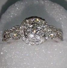 Bague solitaire diamant 54 - , 0.54