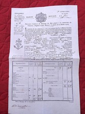 MARINE Document maritime 1803