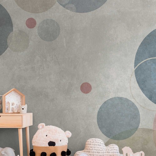 Papier peint photo cercles - papier,