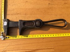 (n°675 OLD TOOL  OUTIL ANCIEN DE METIER,  clé à molette de mécanicien