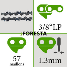 Chaîne tronçonneuse 57entraineurs 40cm de coupe 3/8LP 0.050