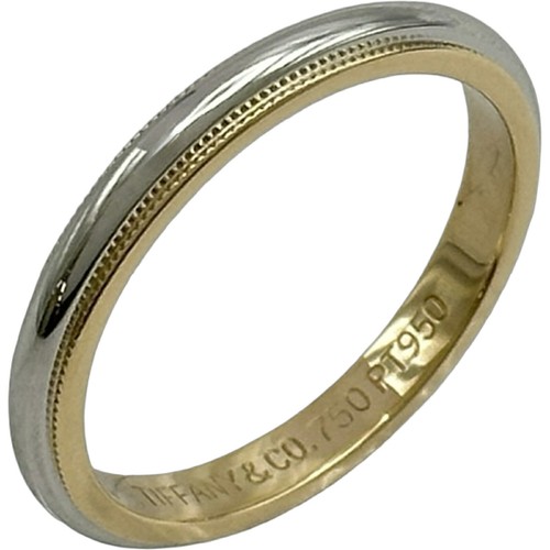 Bague tiffany milgrain - &,