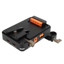 V Mount Lock Battery Plate With Clamp VM VP2 USB C Power Supply Splitter Ada NEW