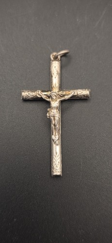 Crucifix ancien argent - crucifix,