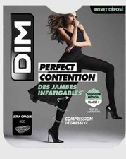 DIM PERFECT CONTENTION COLLANTS OPAQUES 80 DENIERS COLORIS MARINE
