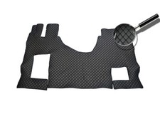 Noir Cuir Écologique Tapis