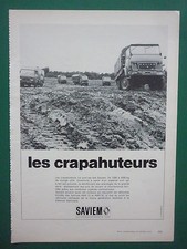 4/1973 PUB SAVIEM RENAULT CAMION MILITAIRE 4X4 MILITARY TRUCK ORIGINAL FRENCH AD