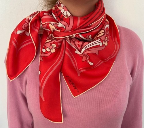 Foulard cartier 100 soie neuf - foulard,