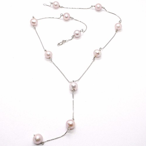 Collier blanc 750 18k - or,