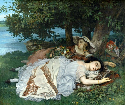 Gustav courbet jeunes femmes - gustav,