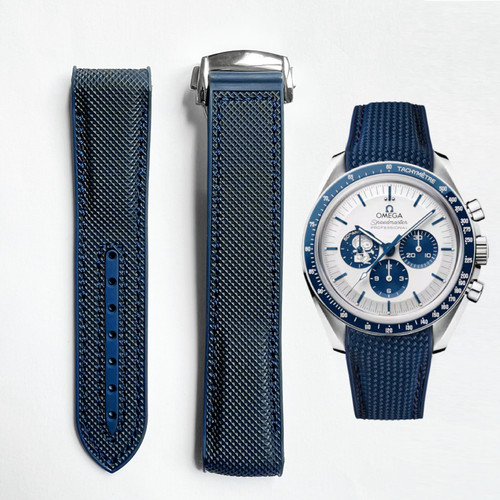 Blue sailcloth rubber curved - blue,