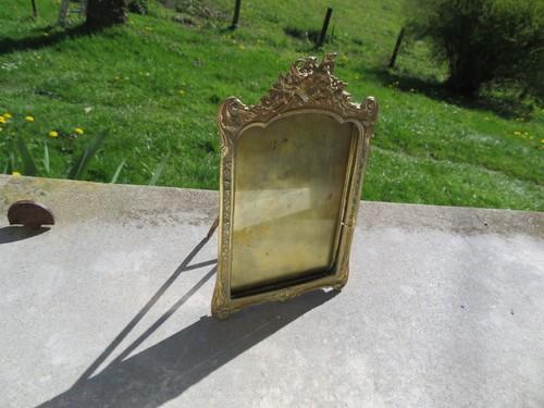 Ancien cadre photo bronze - photo, en