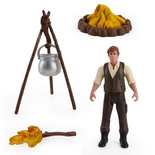 Miniature camping kit action - kit,