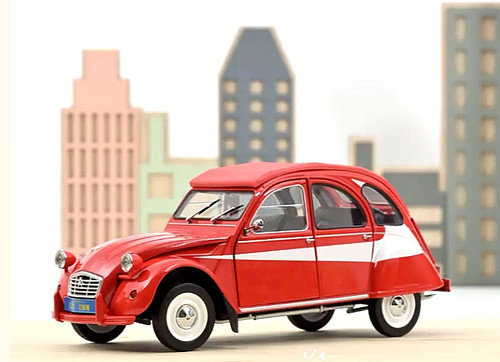 Citroën 2cv rouge starsky - citroën,