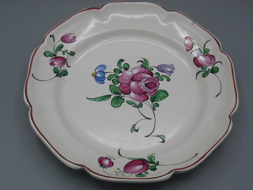 Assiette décorative fleurs