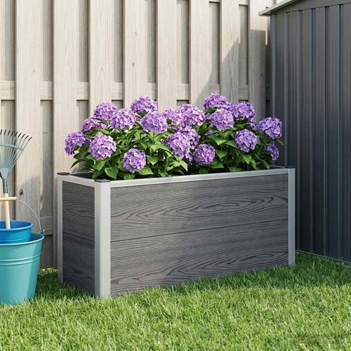 Jardinière surélevée gris - jardinière,