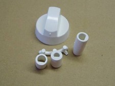 Manette Bouton plastique couleur blanc universel pour FOUR, PLAQUE, CUISINIÈRE