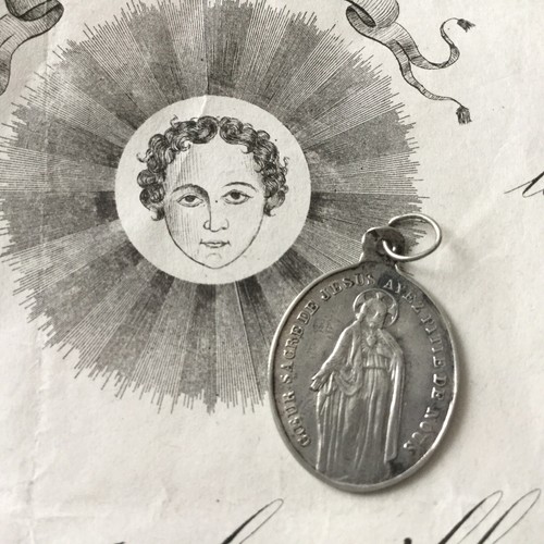 Pendentif médaille argent - médaille,