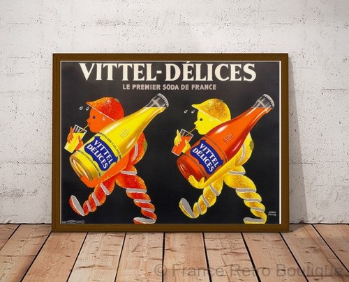 Poster affiche vittel - poster-affiche,