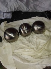 boule de pétanque obut soleil inox lisse poids 670 diamètre 75 utilisé 2 fois