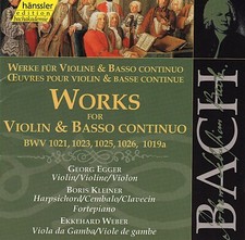 CD BACH Works Violin Basso