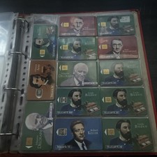 Lot de 13 télécartes les grandes figures des télécommunications.