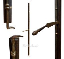 Espagnolette Antique Pour Fenêtre Avec Verrouillage À Rotation Ancien 123 Cm