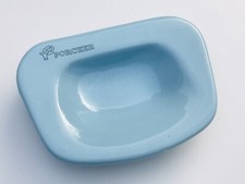 Ancien cendrier publicitaire Porcher Bleu Ciel Céramique Lavabo Robinet Faïence