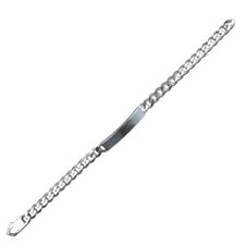 Homme Argent Massif Id Maille