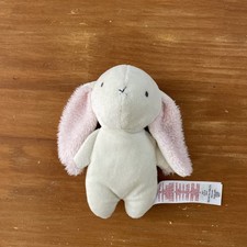 Peluche doudou lapin blanc