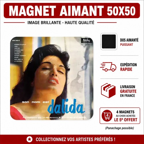 Magnet dalida 5x5 cm - magnet, aimant