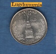 Etats Unis Quarter Dollar 2000 D Maryland série des Etats Neuve Rouleau