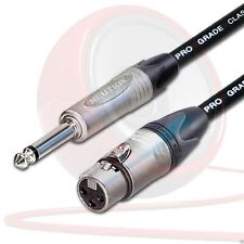 Câble Neutrik Femelle XLR Vers Jack Mono. Mic / Mixeur / DI.