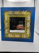 Miroir mural décoratif en bois | Motif éléphants | Artisanat fait main