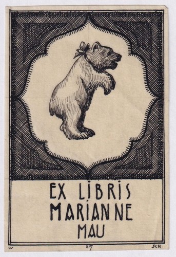 Exlibris willy schmitt m - schmitt, f.