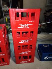 Ancien Casier Caisse Coca-Cola pour 24 Bouteilles de 33cl Rouge