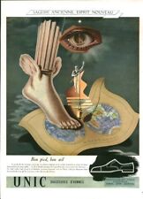 Publicité ancienne chaussure Unic 1947 ou 1948 ou 1950 issue de magazine 