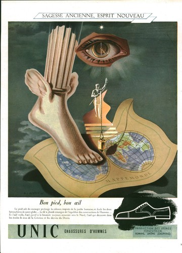 Publicité ancienne chaussure