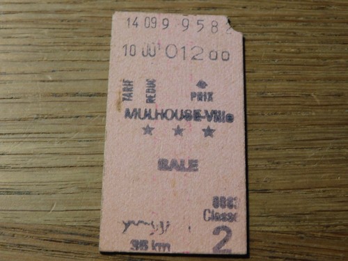 Vintage ancien ticket - ancien, billet