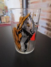 TBE Verre à moutarde ZORRO descend la falaise Walt Disney production vintage