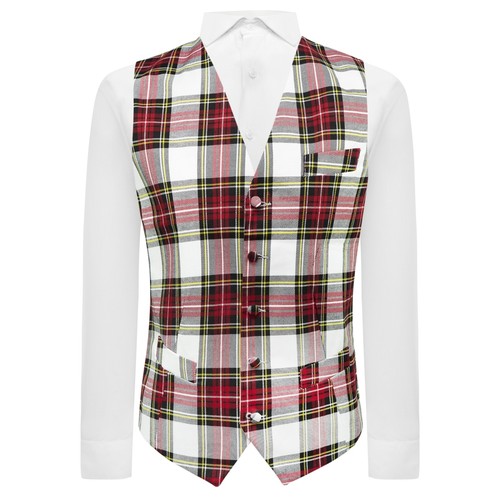 Gilet carreaux tartans - À,