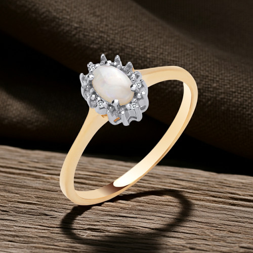 Bague opale naturelle - , et